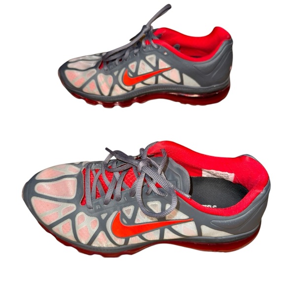 Nike Air Max Fitsole Running Shoes Women’s Size 10 Grey Red - Picture 4 of 9